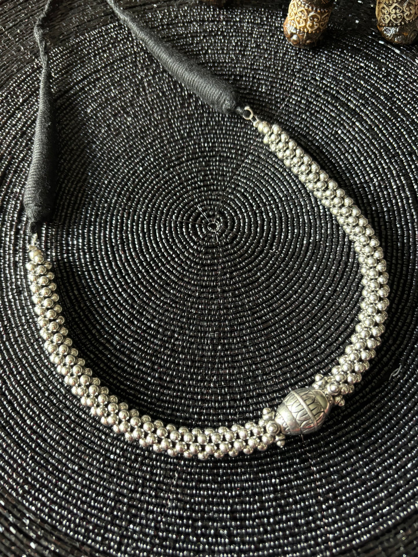 Ketten - Long Oxidized - mit Fadenabschluss