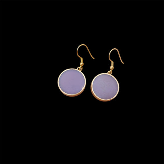 Earrings - Violet Circle
