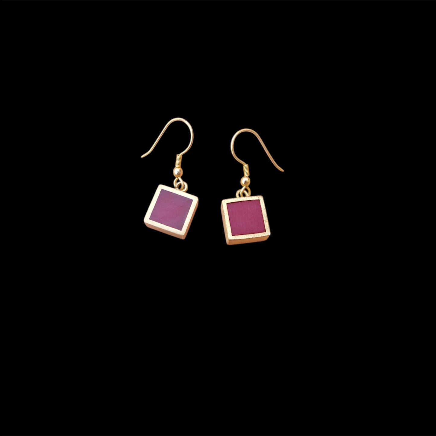 Ohrringe - Resin - Red Square