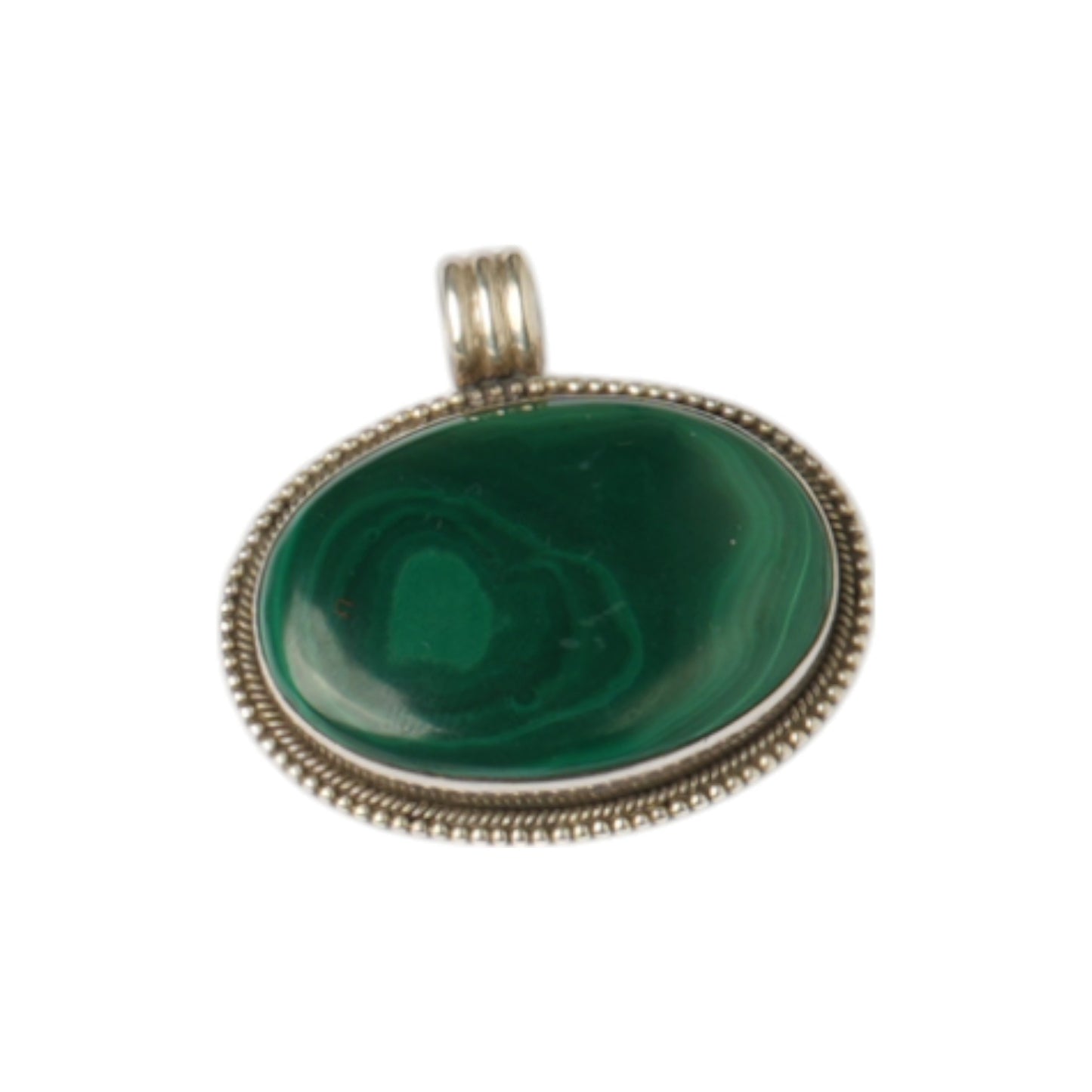 Silver Pendant - Green
