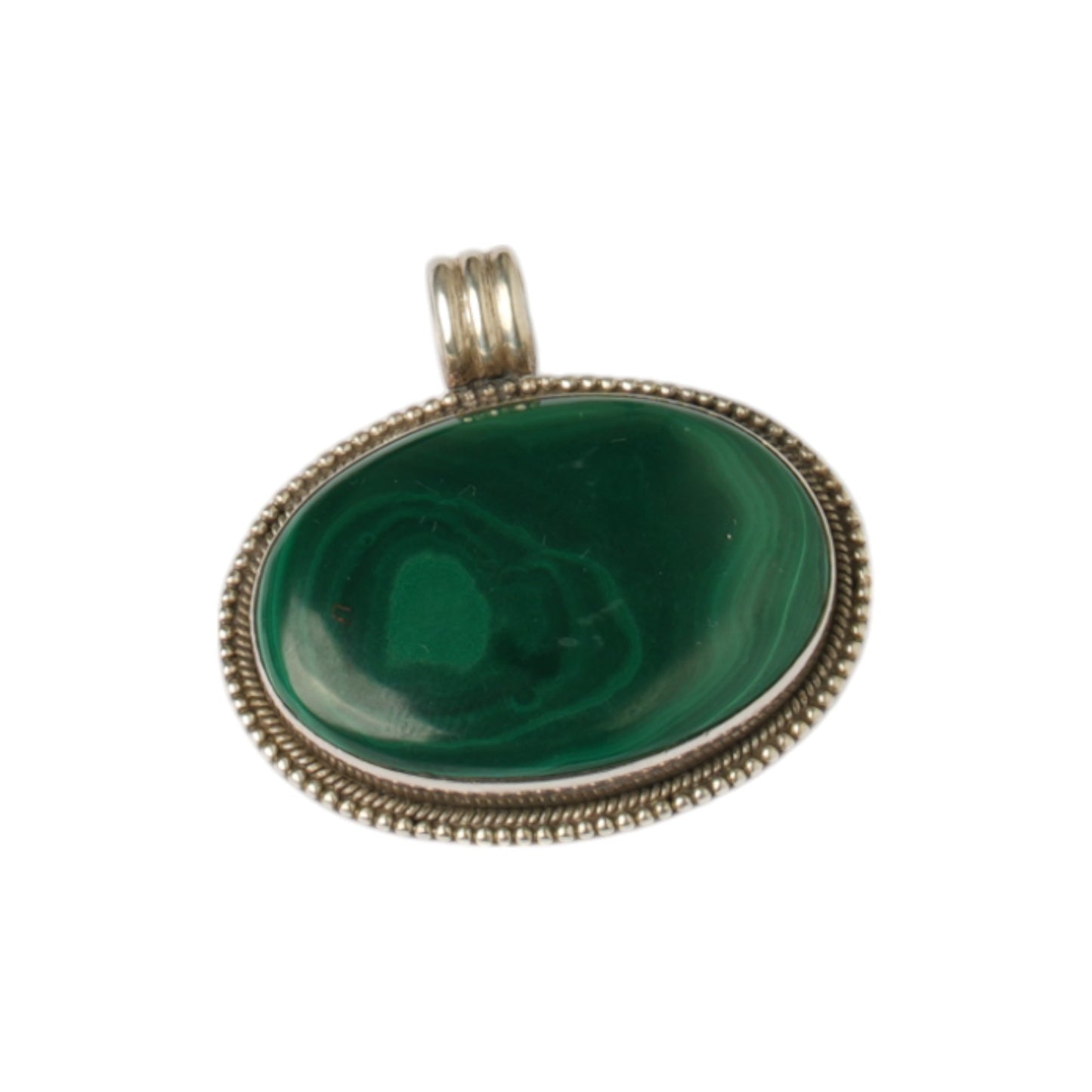 Silver Pendant - Green