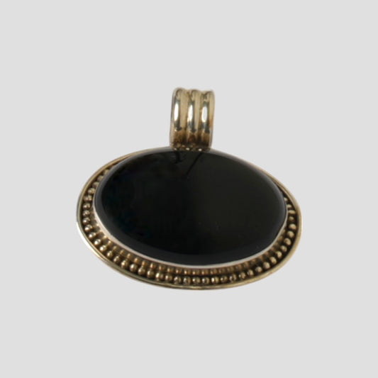 Silver Pendant - Black