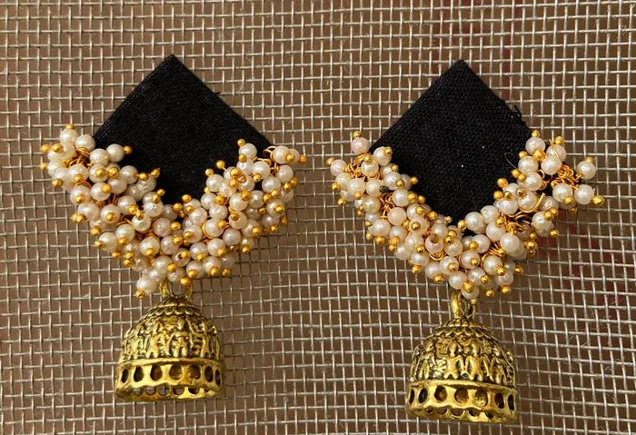 Ohrringe - Black Ghunghroo Earrings