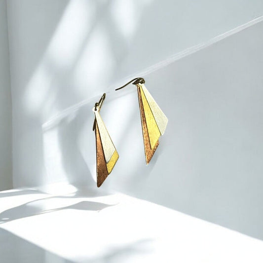 Earrings - Dropping Triangles