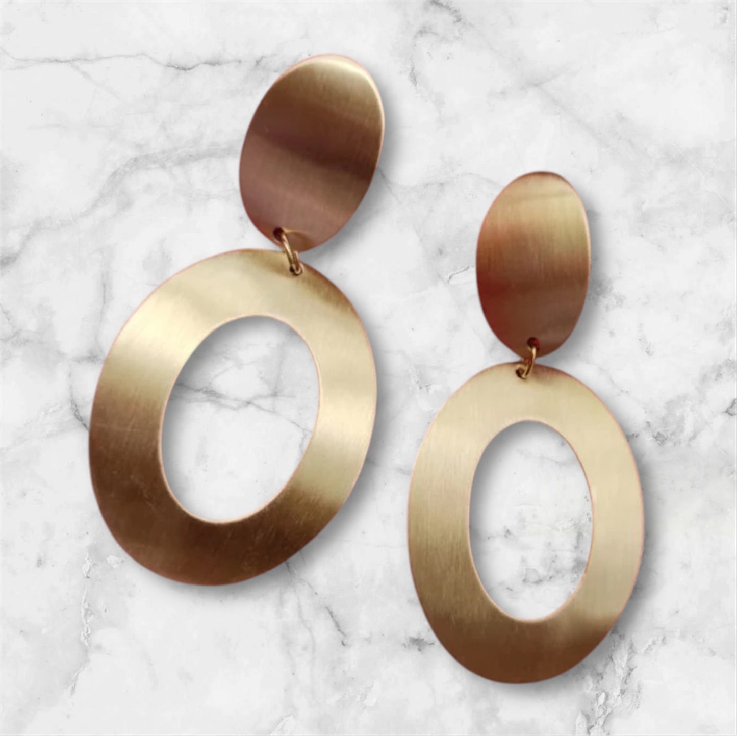 Earrings - Double Oval Drops