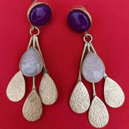 Earrings - Lavender Luxe Drops