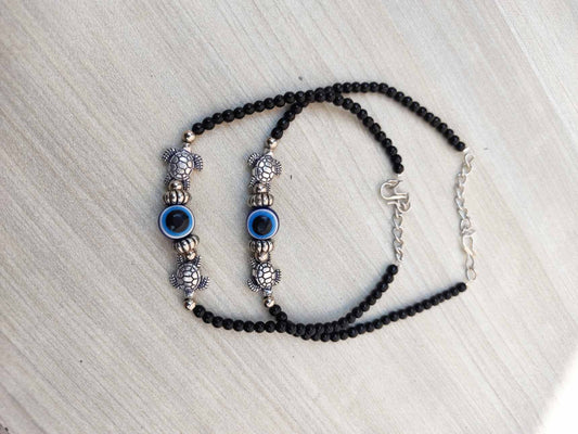 Fusskette - Evil Eye, Tortoise