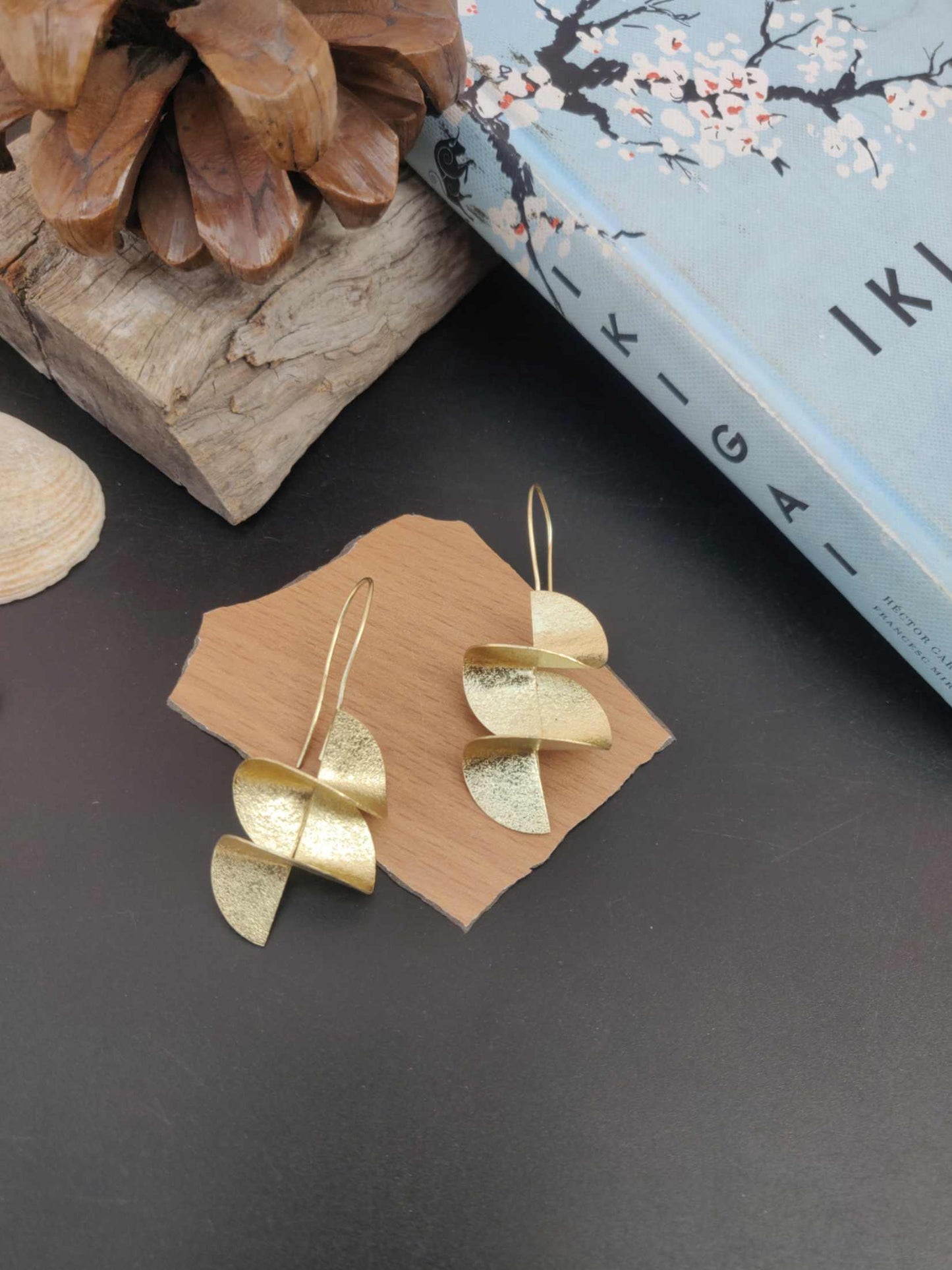 Earrings - Twisted Spiral