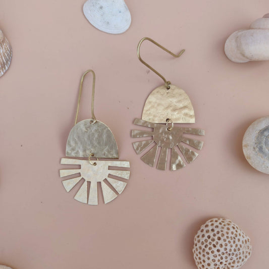 Earrings - Radiating Sun