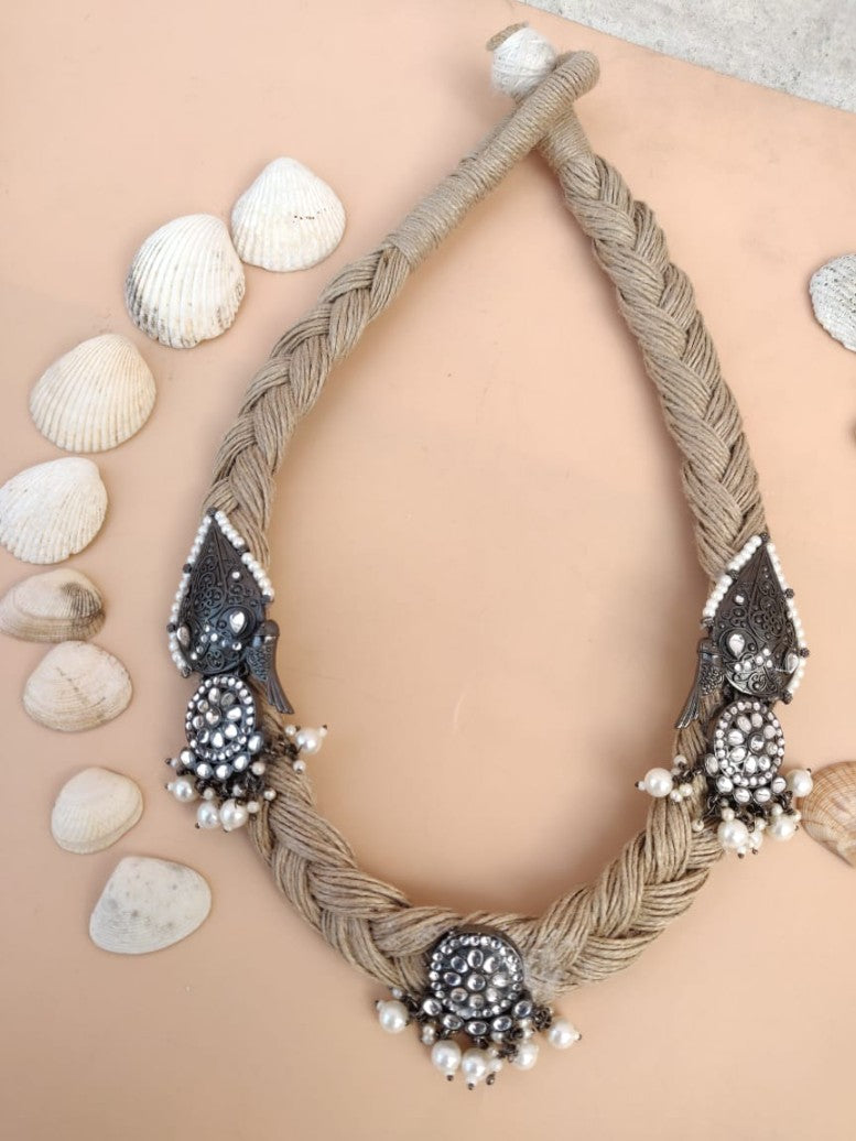 Jute Necklace - Global Nomad Statement