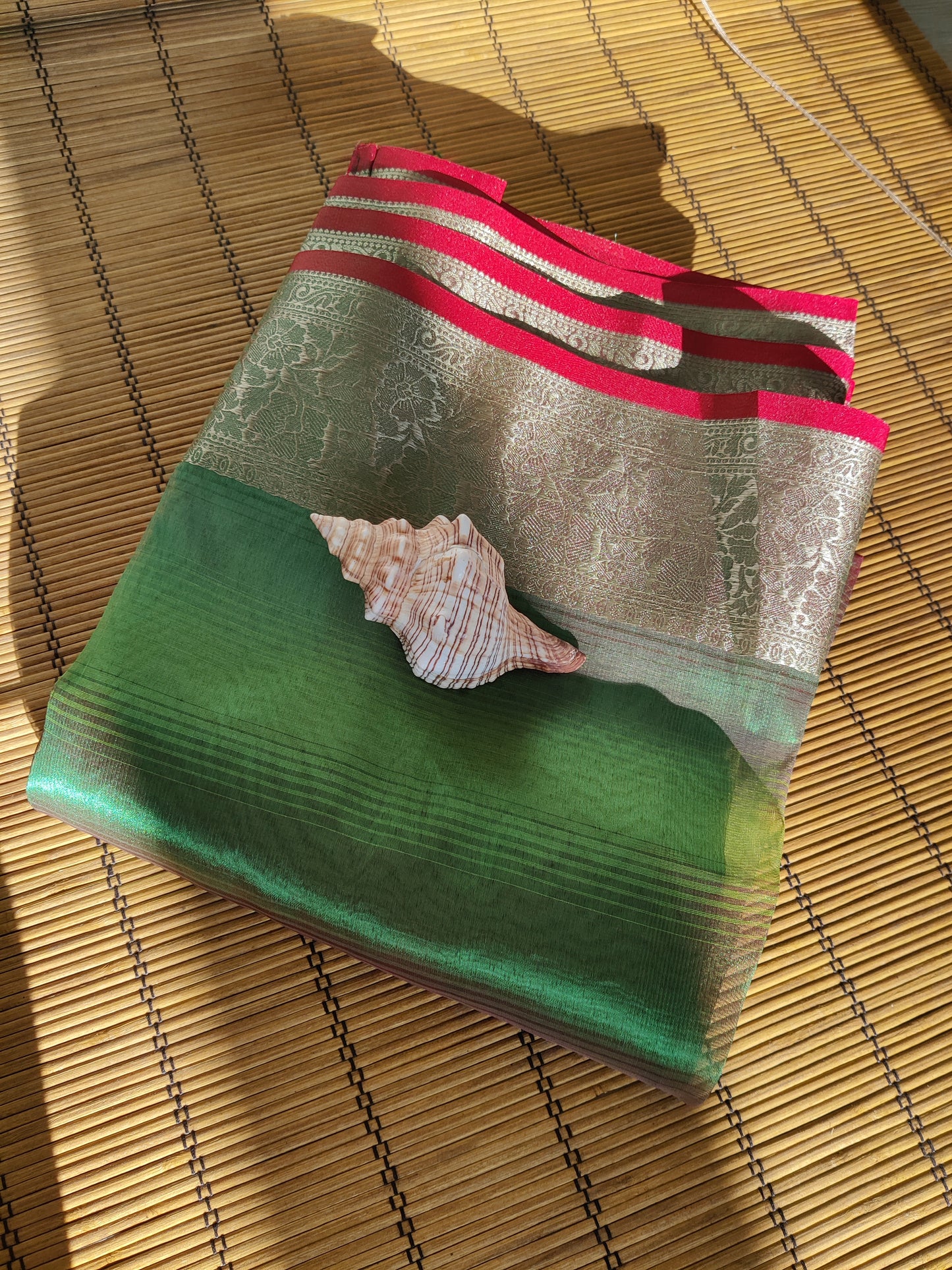 Soft Lichi Silk Banarasi Ready to Wear Saree