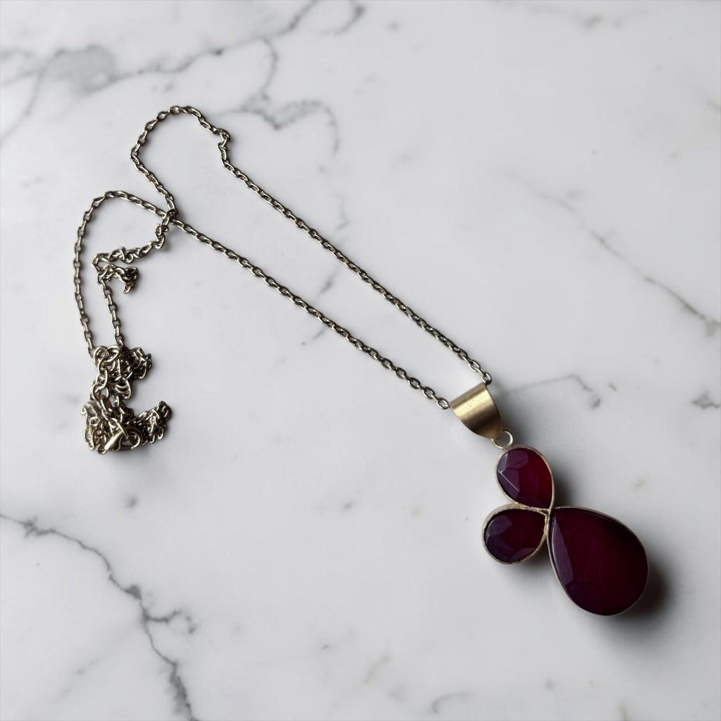 Statement Necklace - The Crimson Confluence