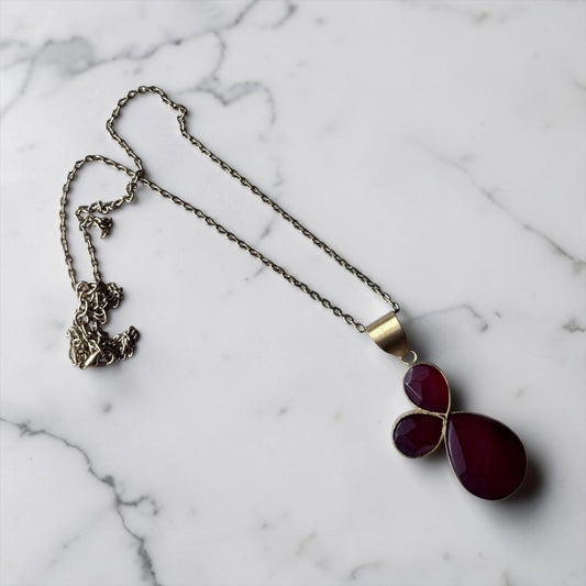 Statement Necklace - The Crimson Confluence