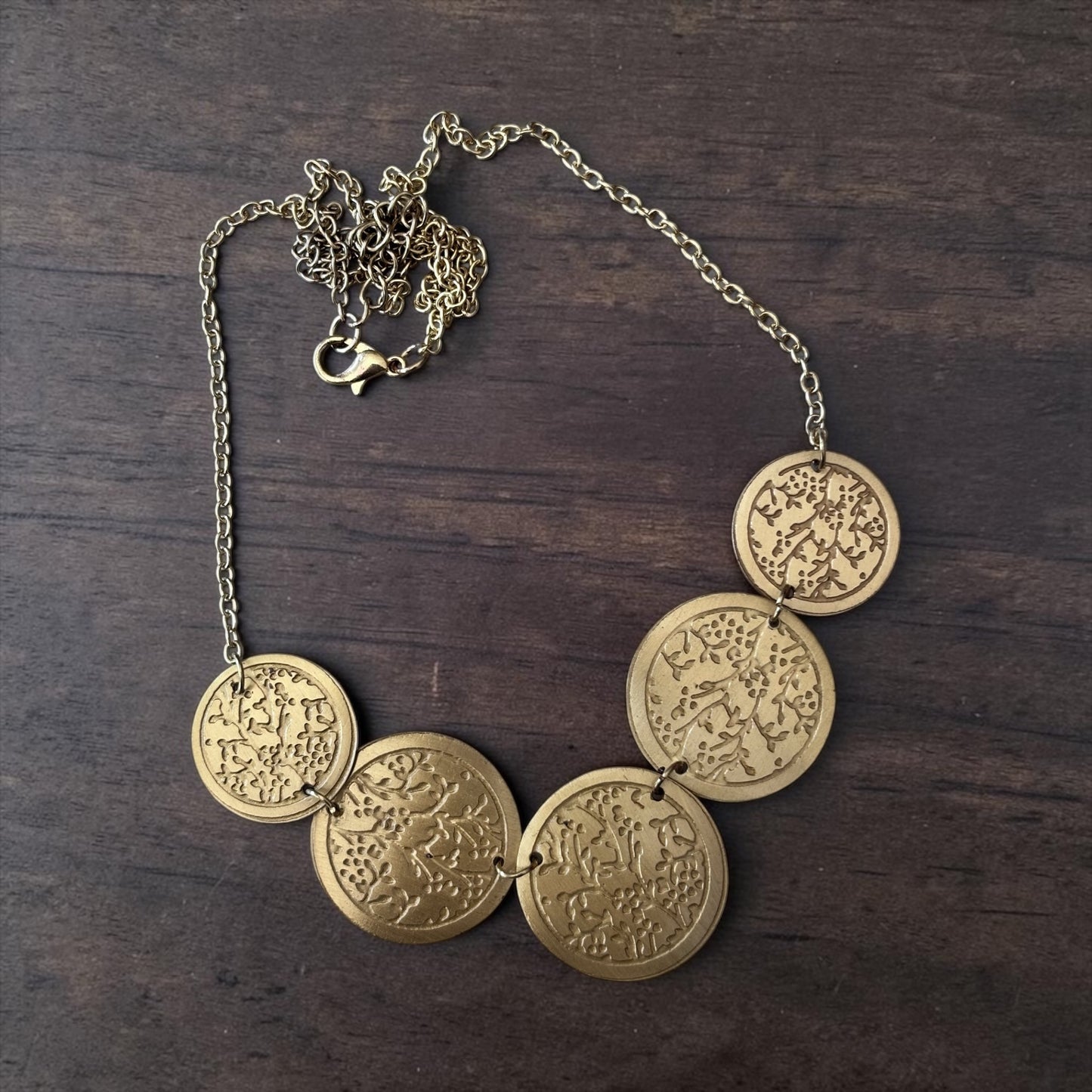 Statement Necklace - Aurelia Coin Cascade