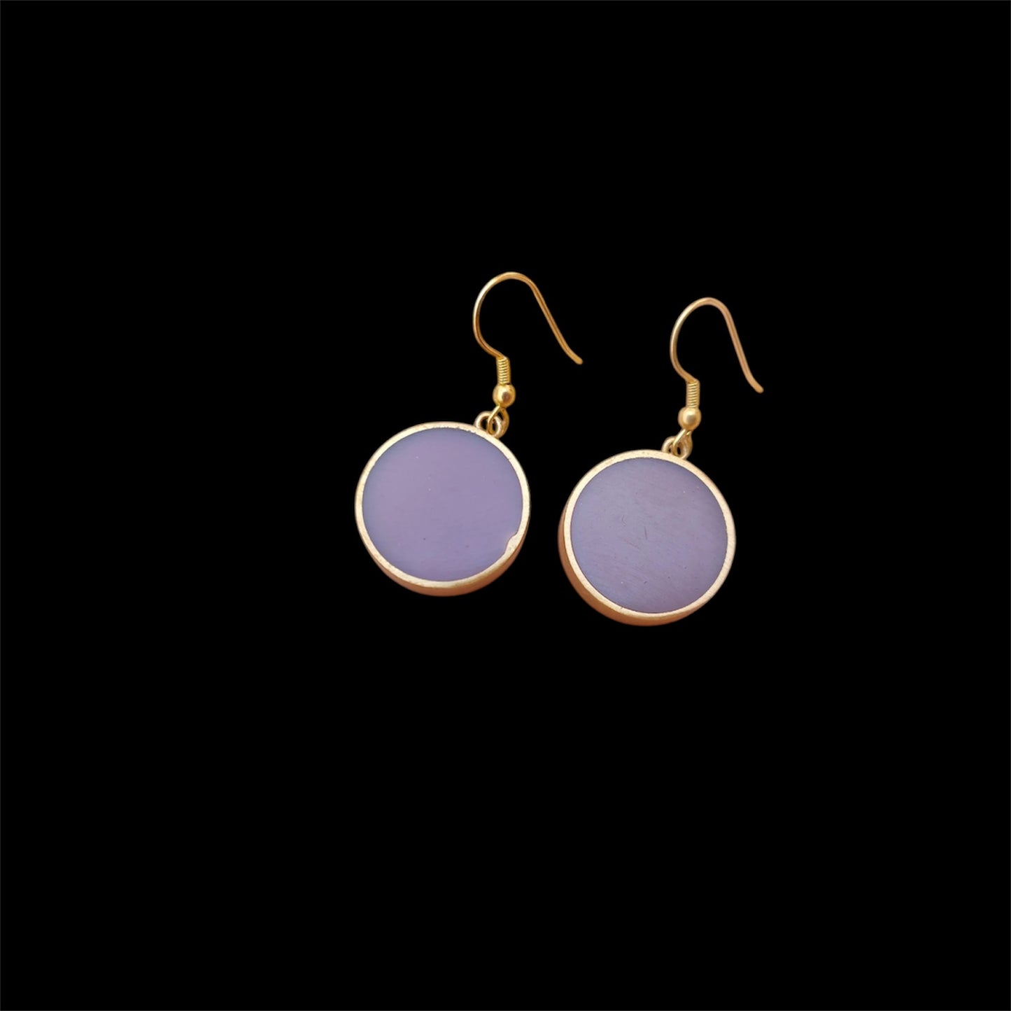 Ohrringe - Resin - Violet Circle