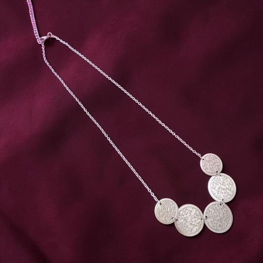 Statement Necklace - Aurelia Coin Cascade