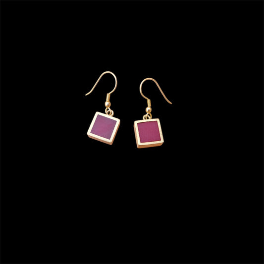 Ohrringe - Resin - Red Square