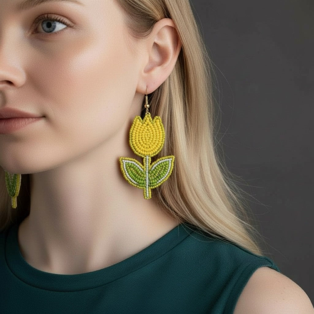 Earrings - Tulip Fields