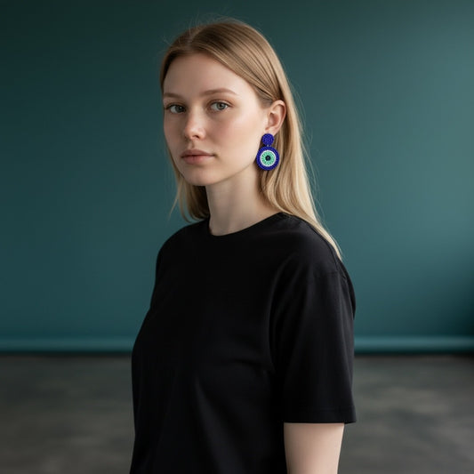 Earrings - Blue Eye