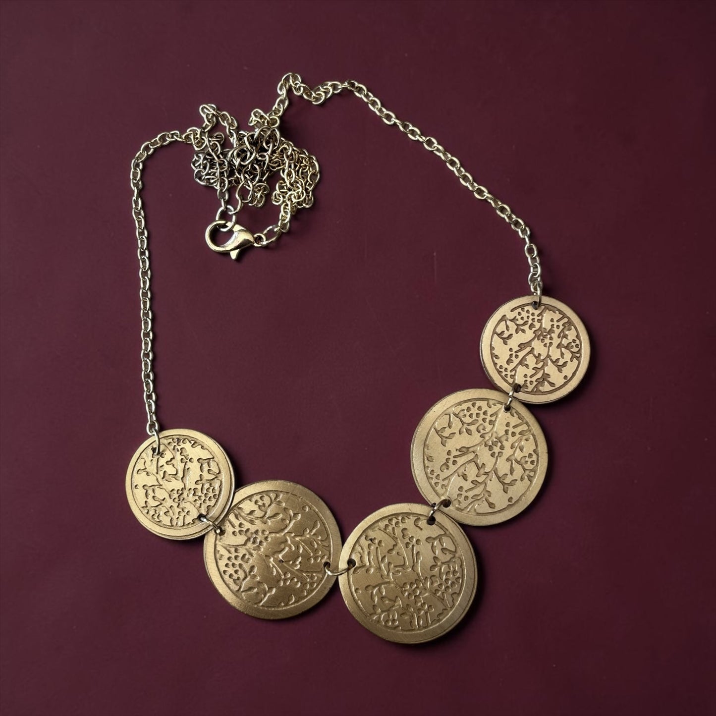 Statement Necklace - Aurelia Coin Cascade