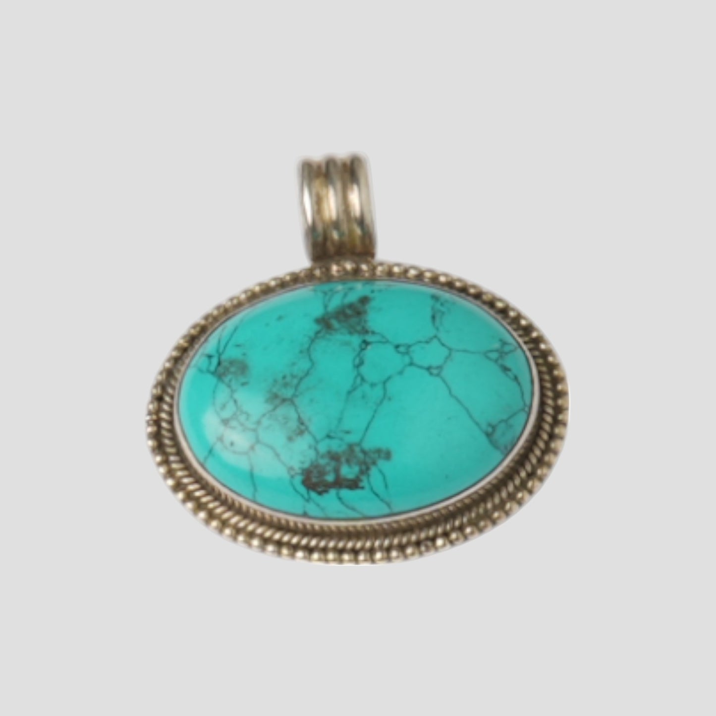 Silver Pendant - Turquoise