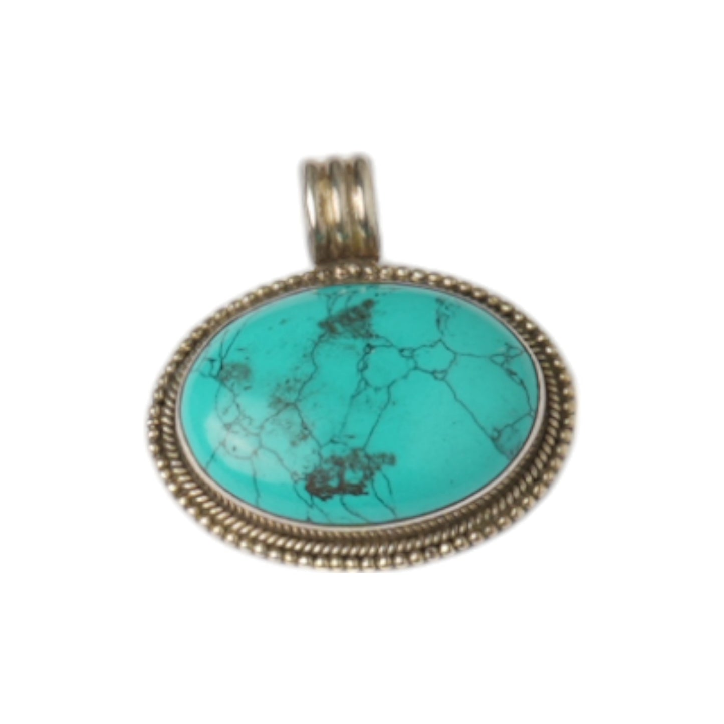 Silver Pendant - Turquoise