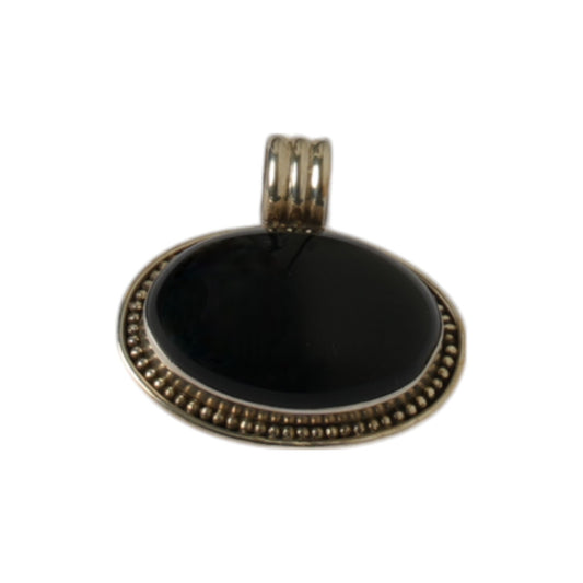 Silver Pendant - Black