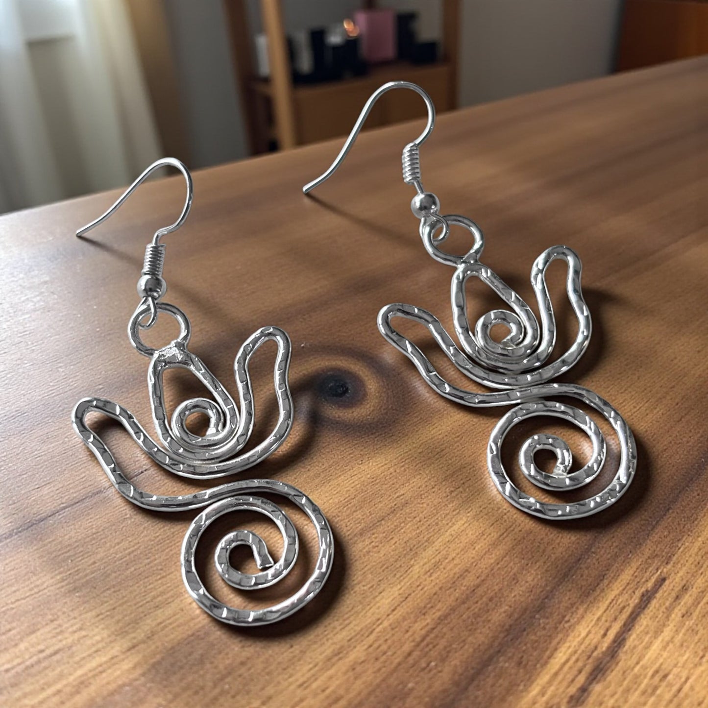 Earrings - Serene Lotus Swirl