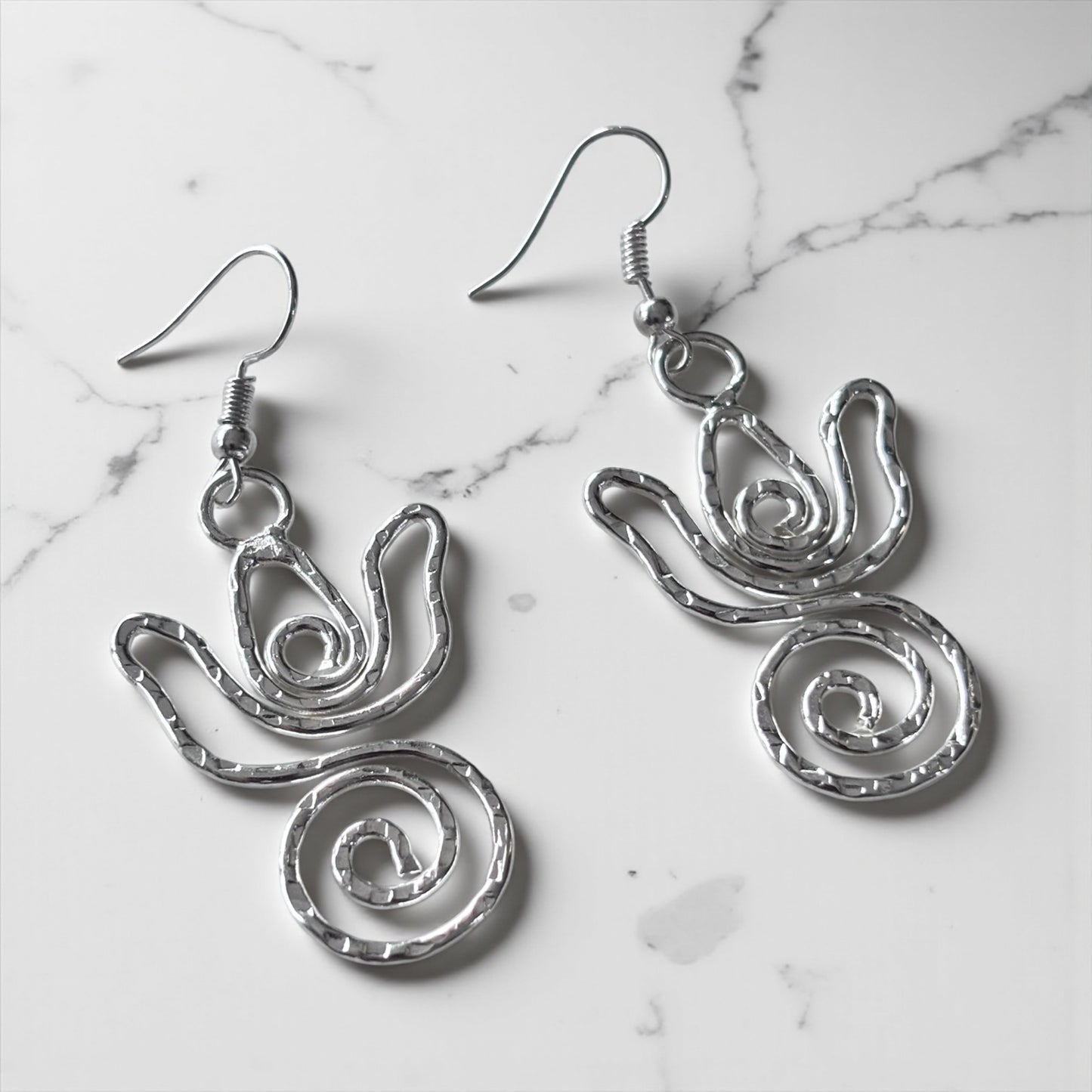 Earrings - Serene Lotus Swirl