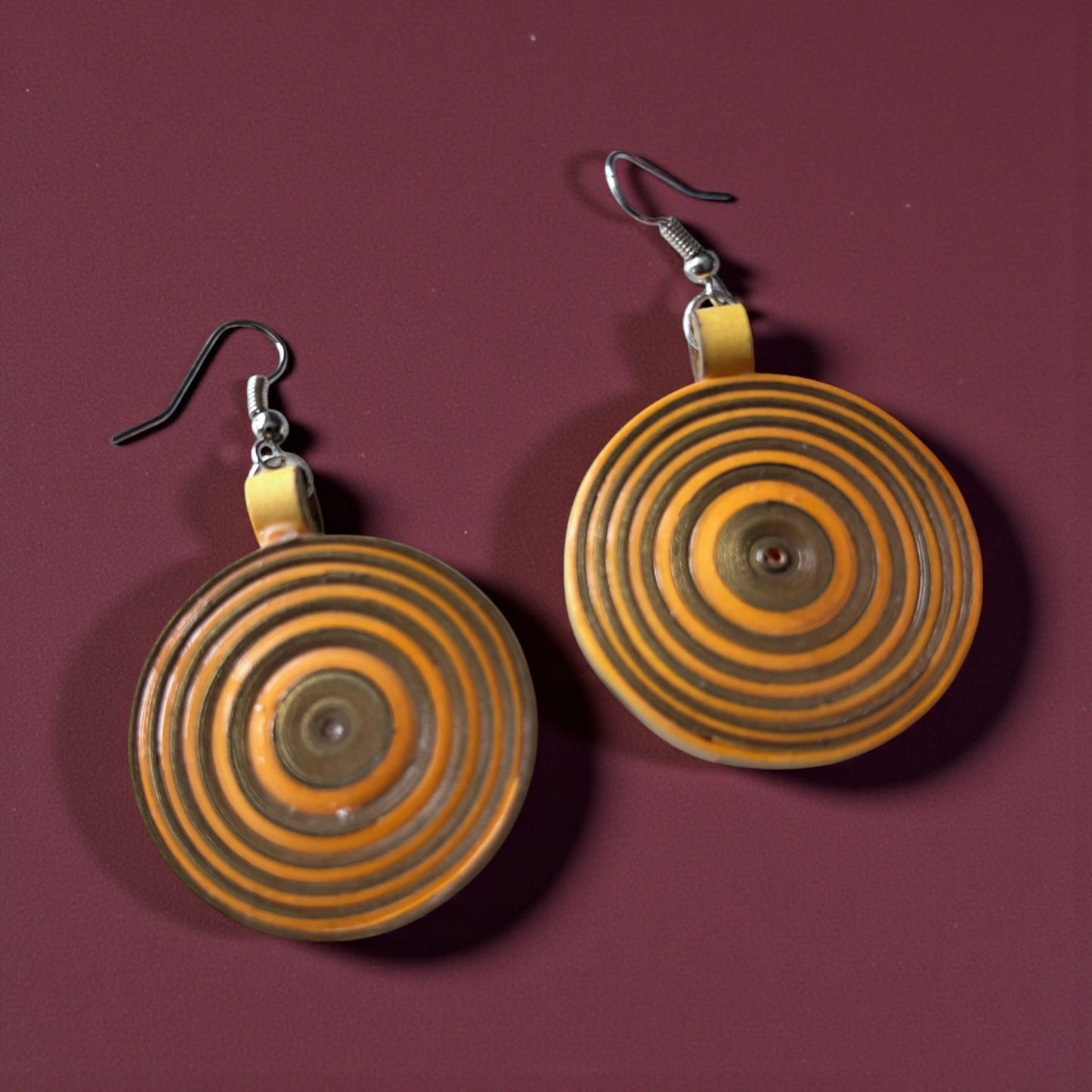 Earrings - Golden Orbit