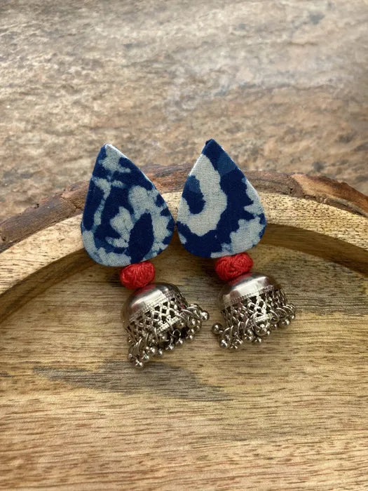 Ohrringe - Indigo Leaf dangle