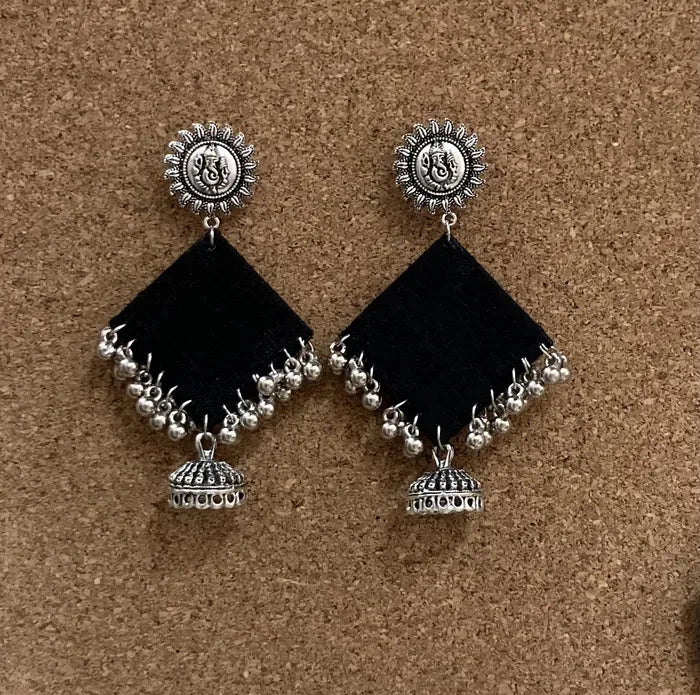Ohrringe - Black Rhombus Earring