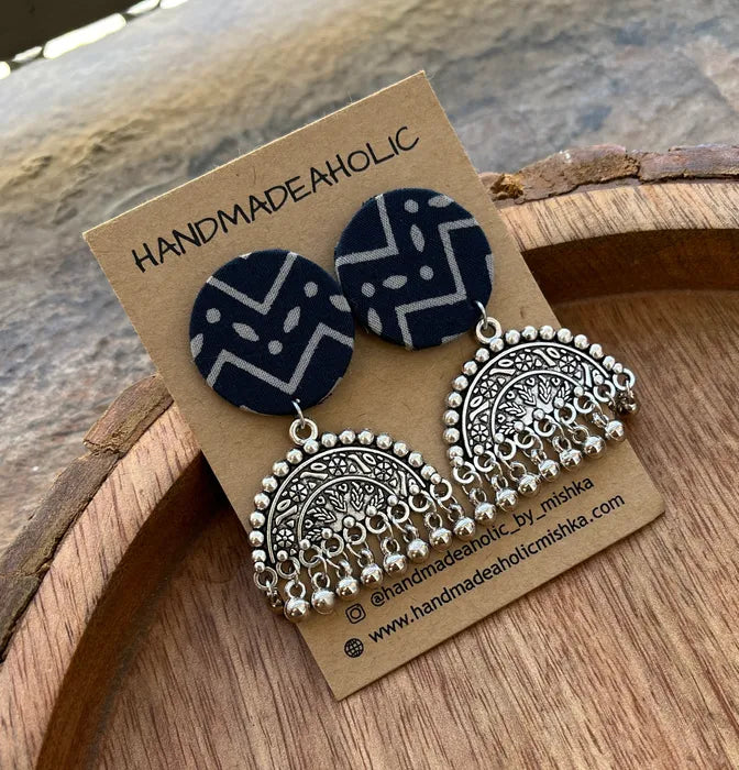 Ohrringe - Blue Zig Zag Dangle