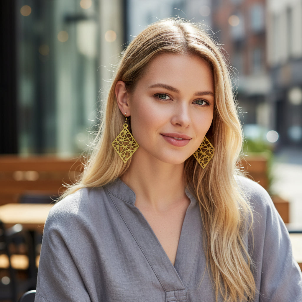 Earrings - Netted Kite