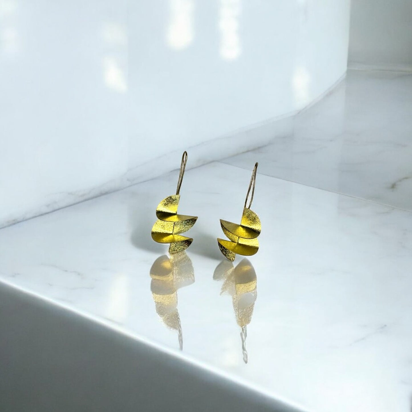 Earrings - Twisted Spiral