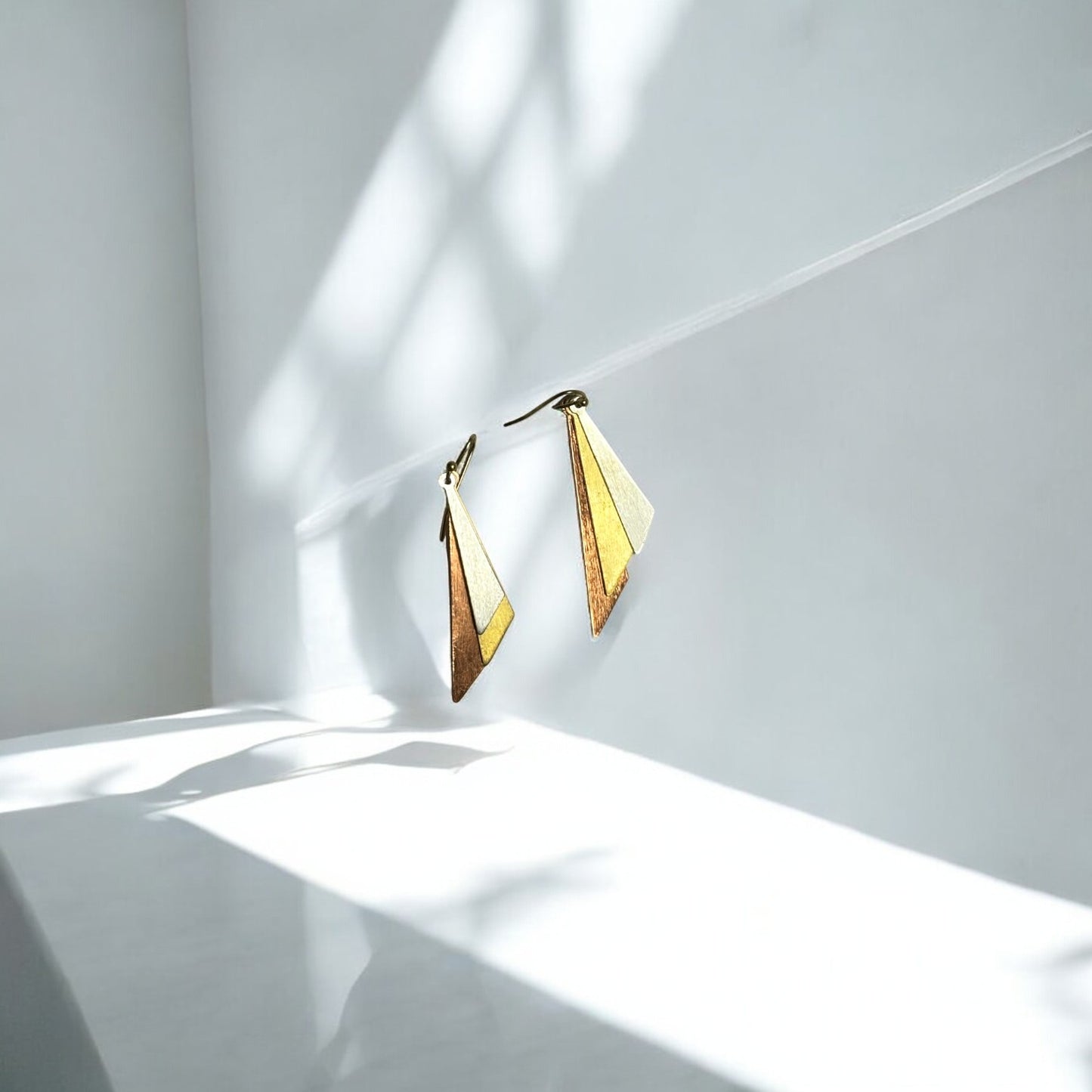 Earrings - Dropping Triangles