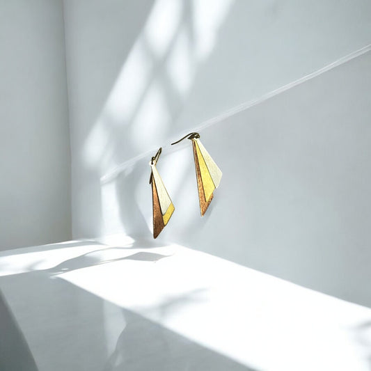 Earrings - Dropping Triangles