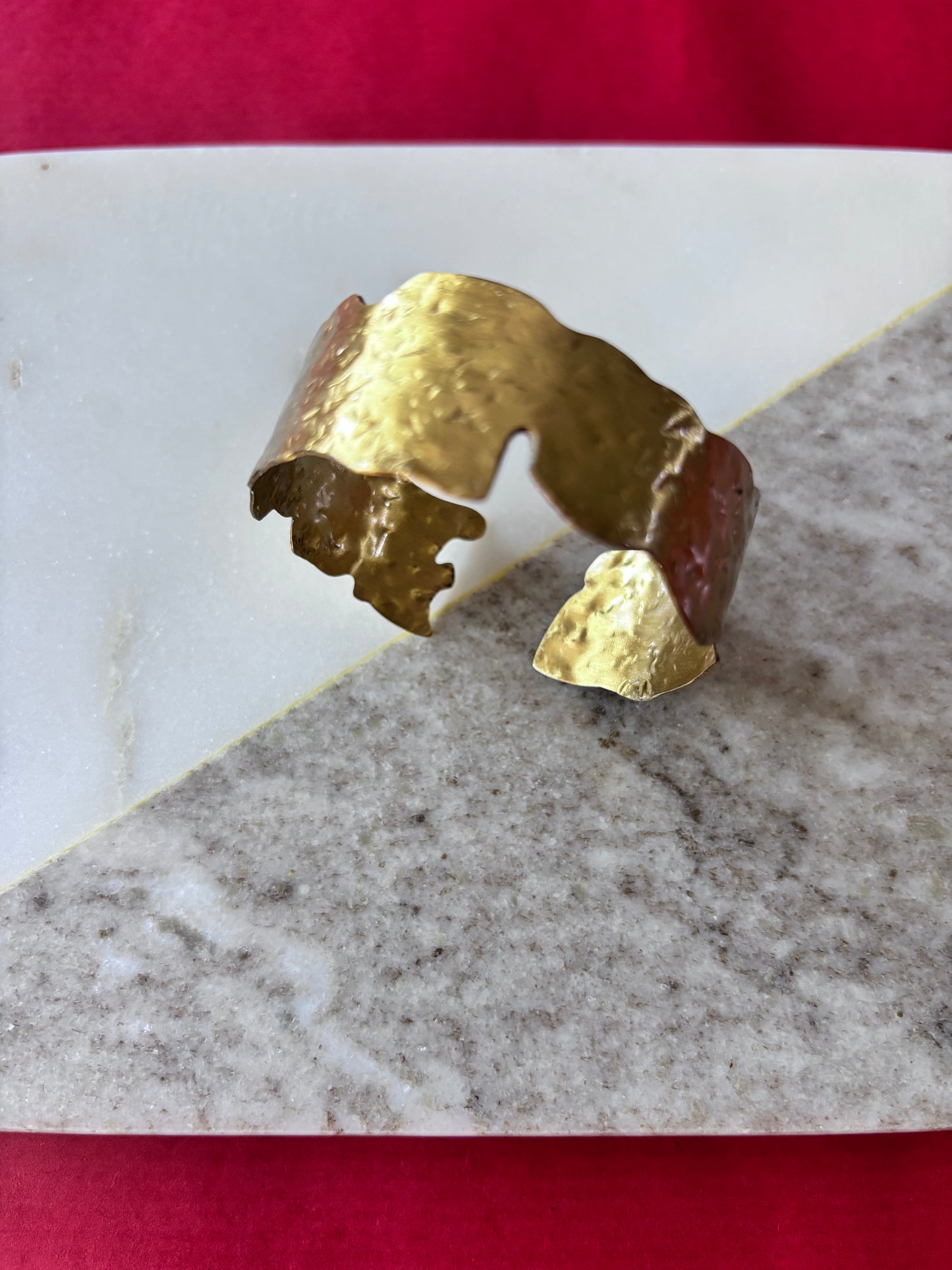 Bracelet- Organic Hammered cuff