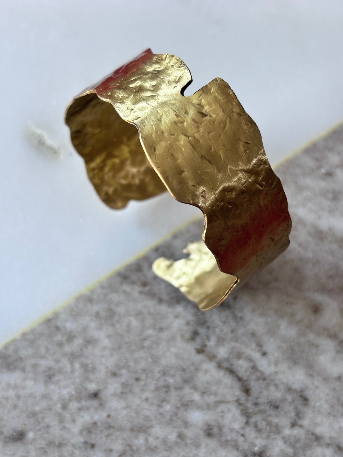 Bracelet- Organic Hammered cuff