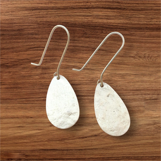 Earrings - Frosted Teardrop