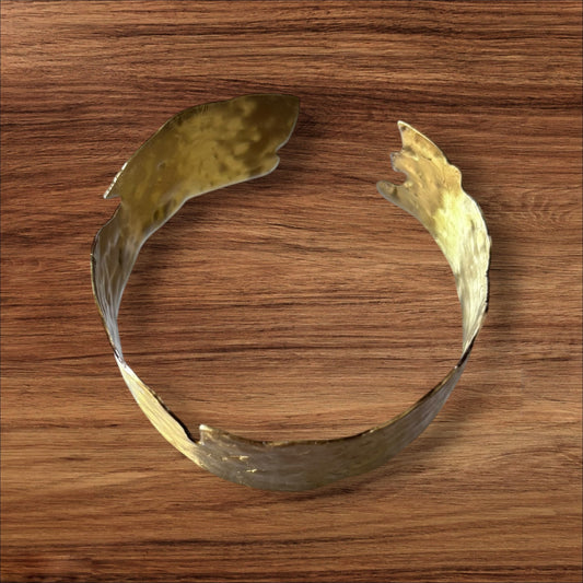Bracelet- Organic Hammered cuff