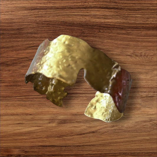 Bracelet- Organic Hammered cuff