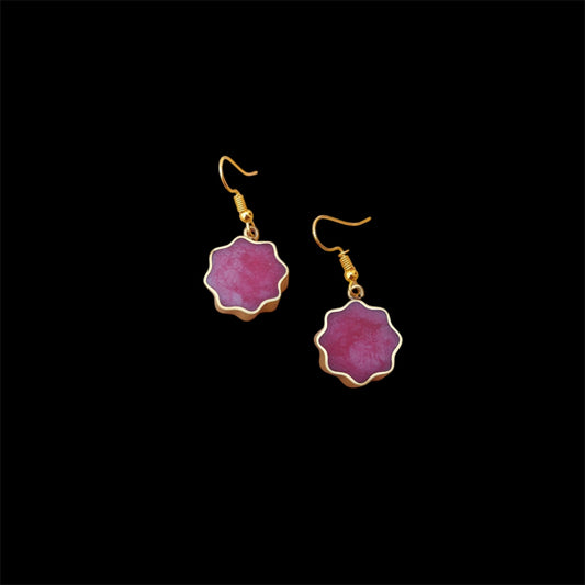Earrings - Pink Star