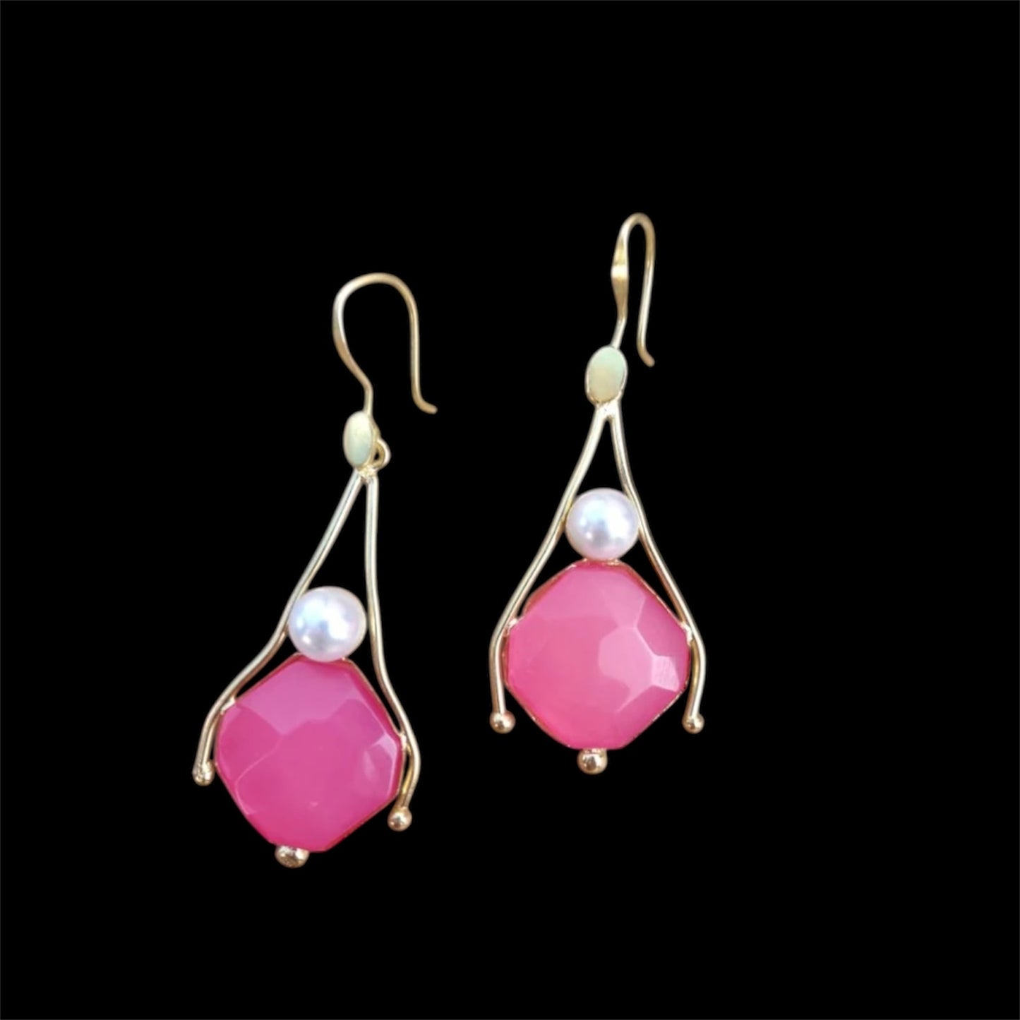 Earrings - Pearl Rosette