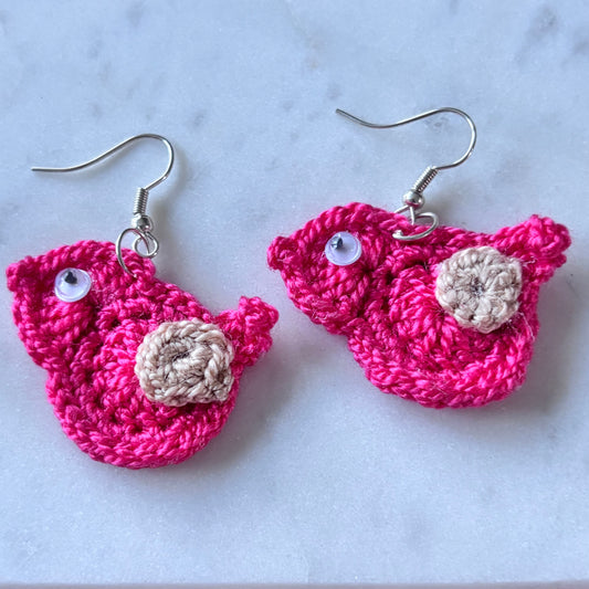 Crochet - Little Birdie Earrings