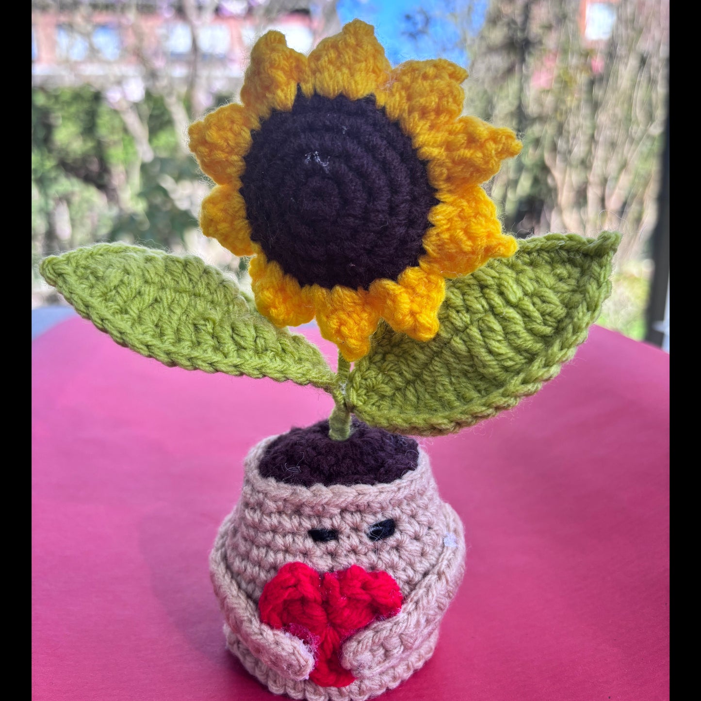 Crochet - Sunflower Vase