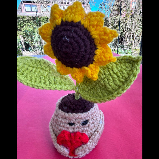 Crochet - Sunflower Vase