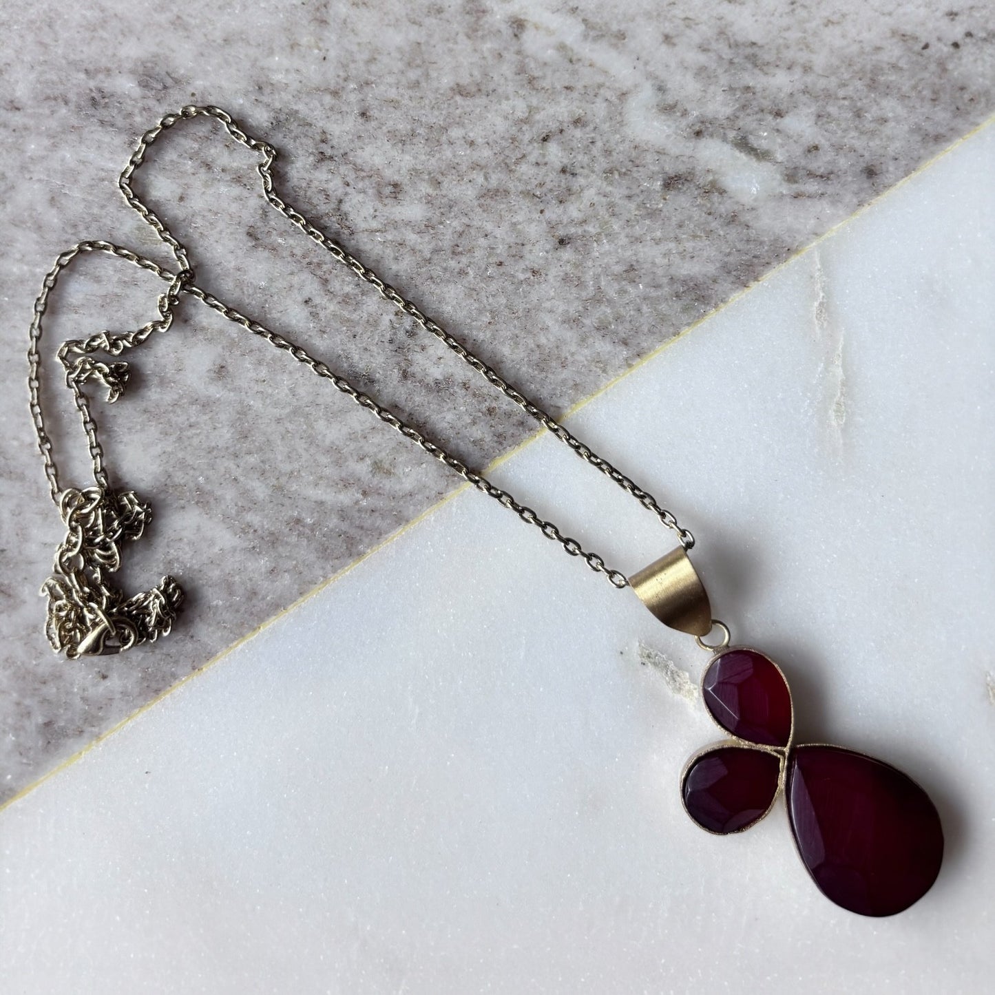 Statement Necklace - The Crimson Confluence
