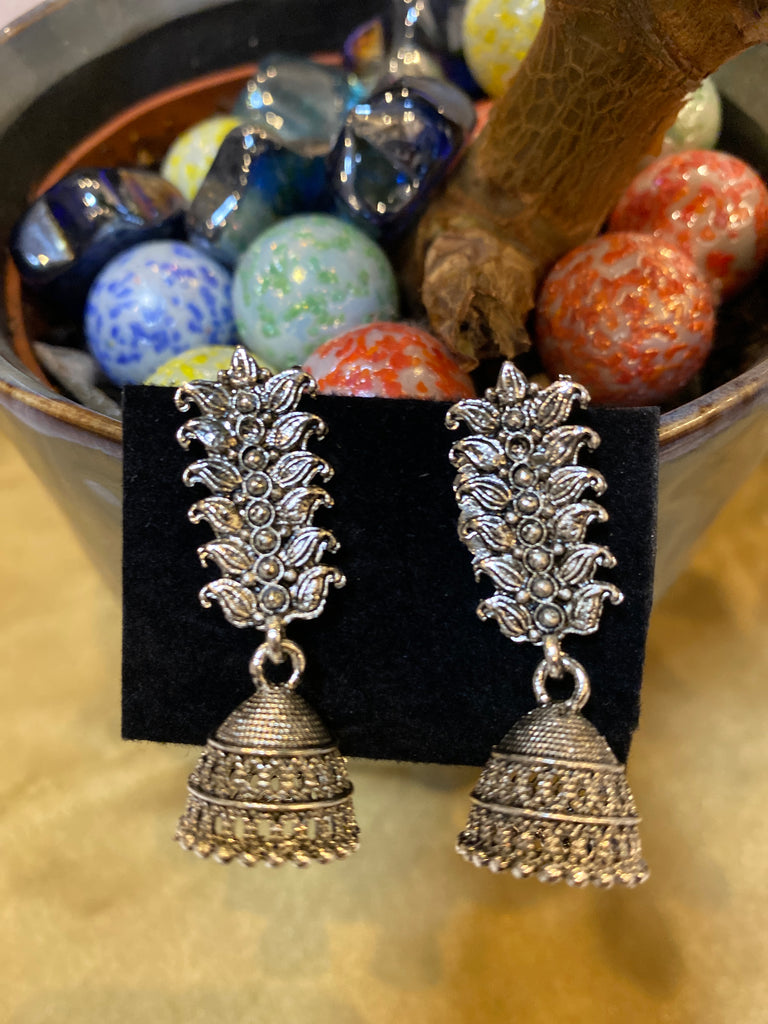 Ohrringe - Oxidized Jhumki