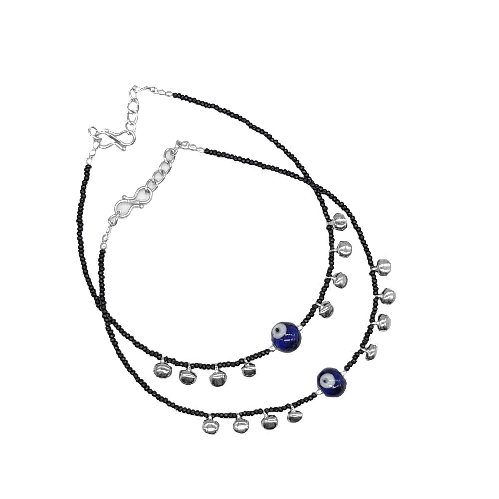 Fusskette - Evil Eye, mit Ghughrooo